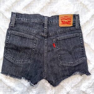 Black Jean Levi Shorts
